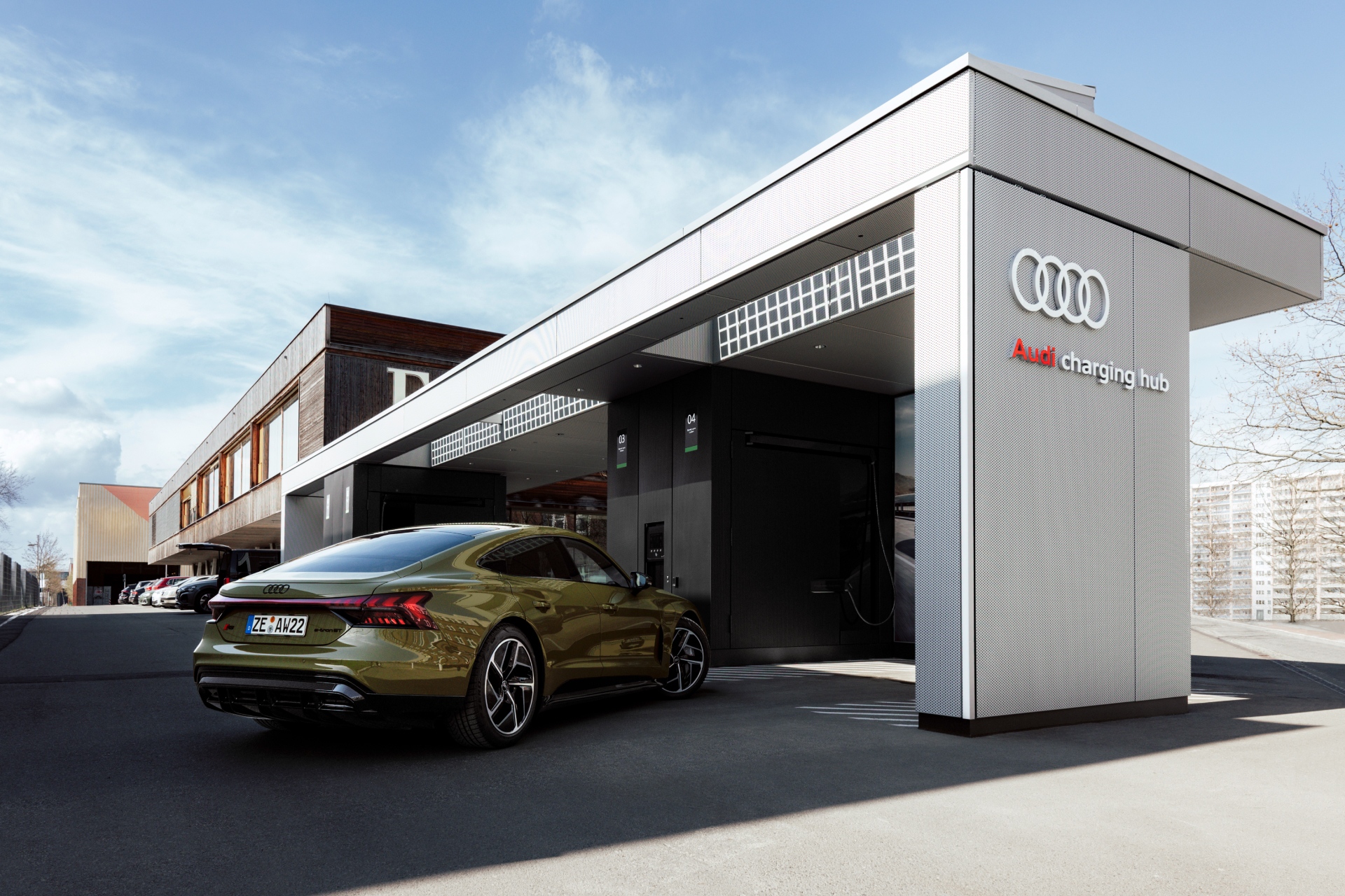 The Audi charging hubs
