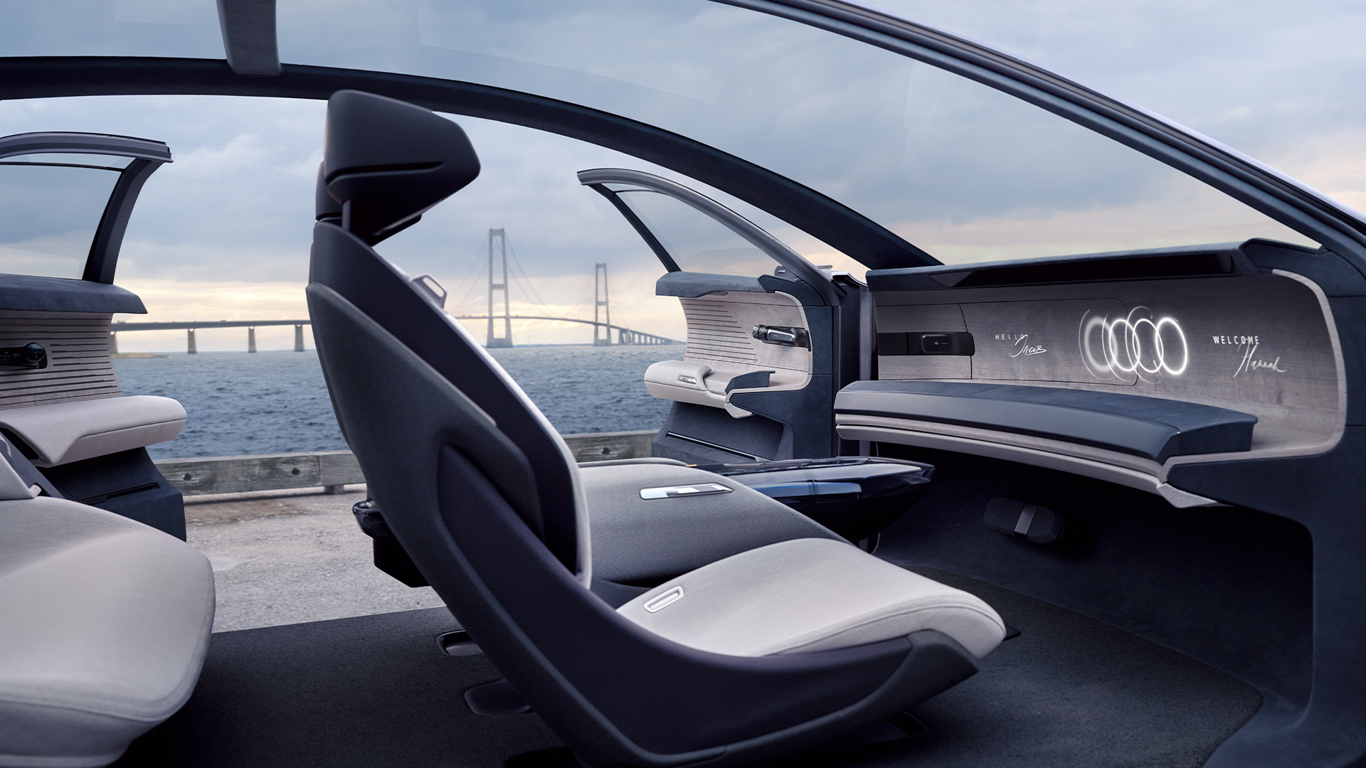 The interior of the Audi grandsphere concept²