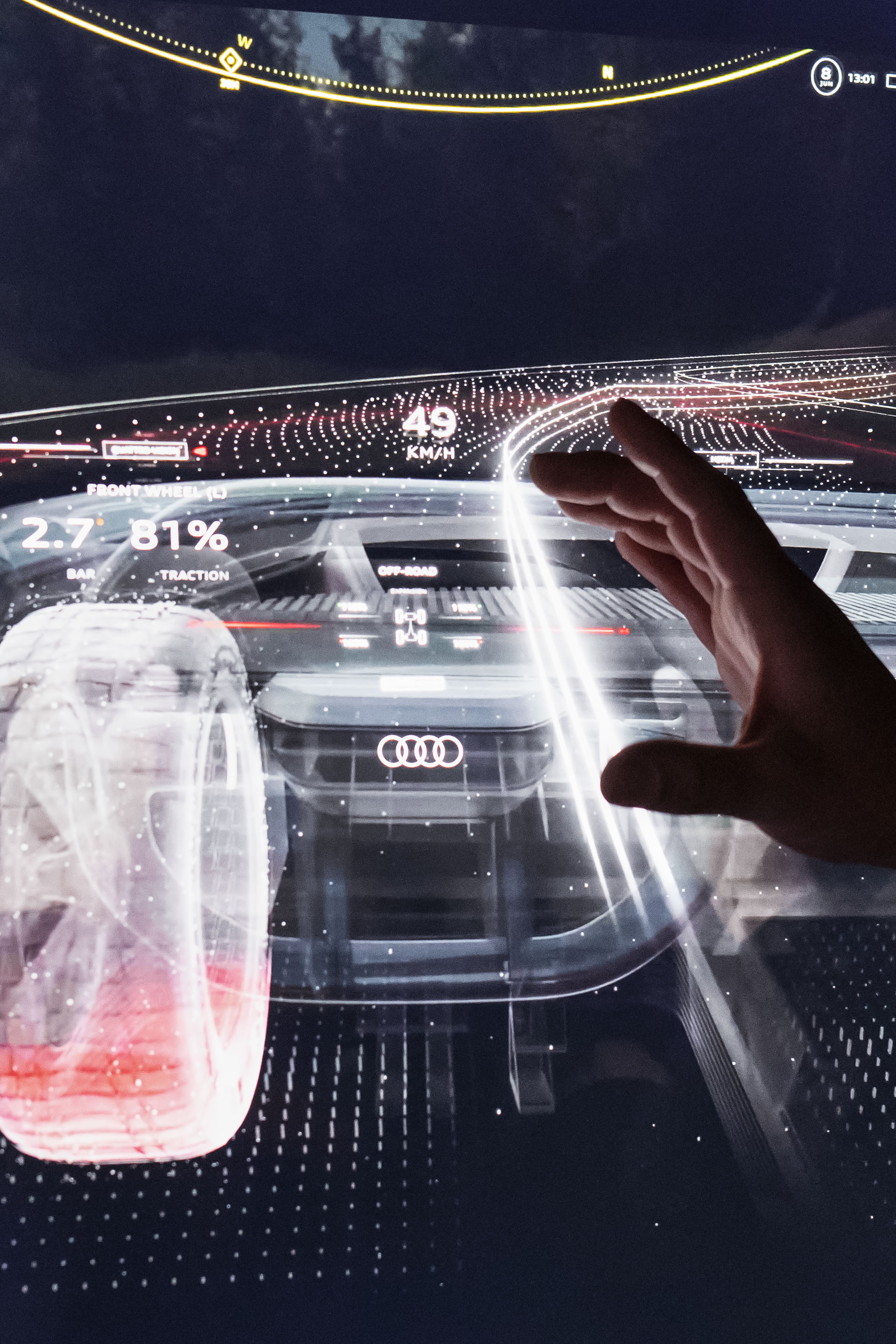 quattro visualized through the mixed reality glasses.