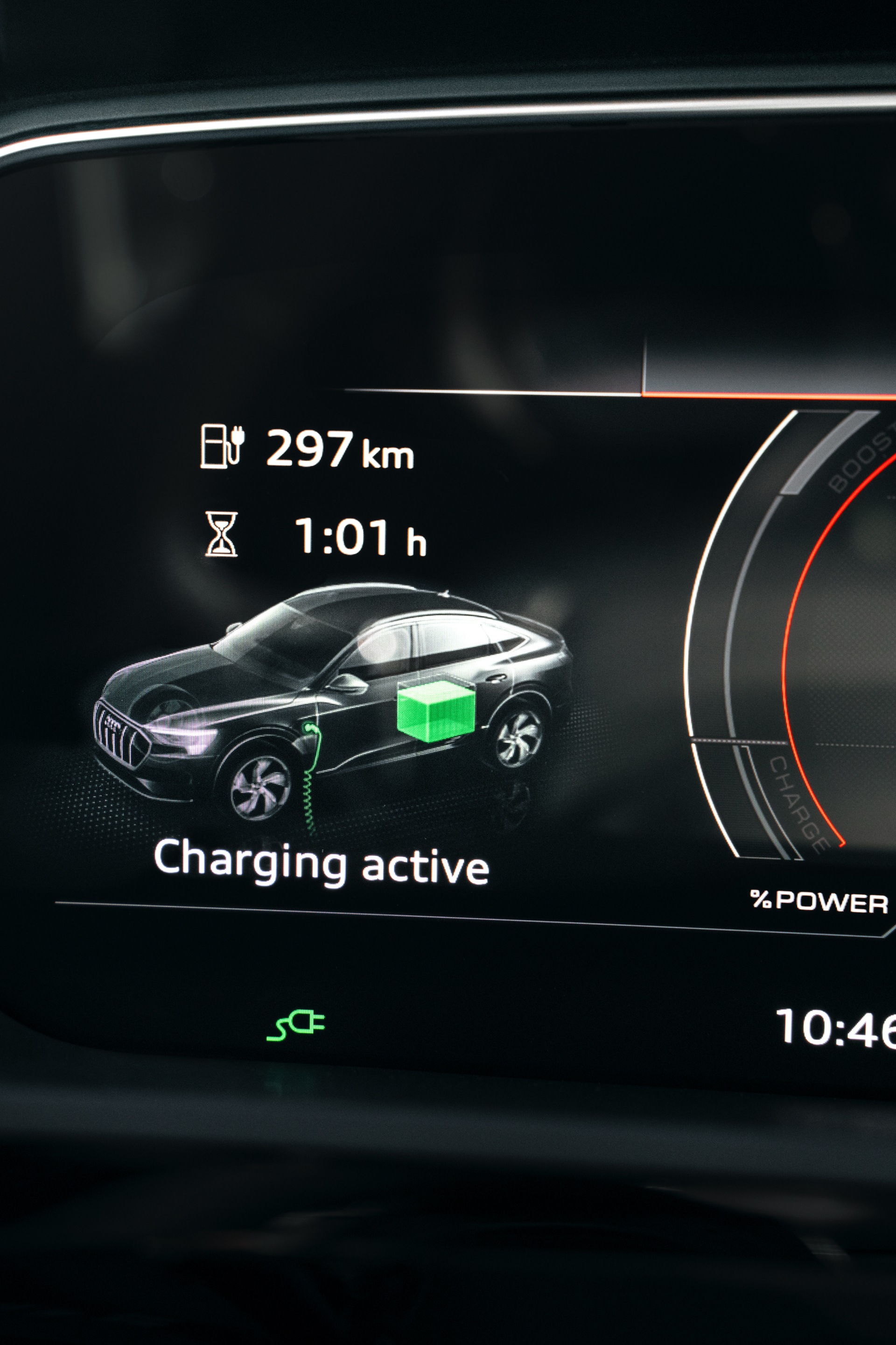 Battery indicator of the Audi SQ 8 e-tron{ft_sq8-e-tron}	.